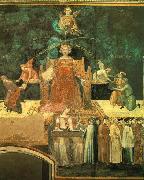 Ambrogio Lorenzetti Allegory of the Good Government oil painting reproduction